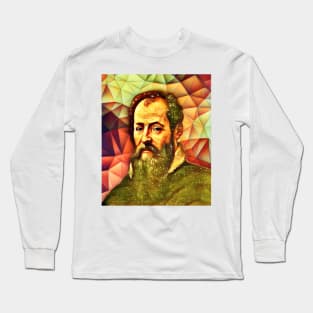 Giorgio Vasari Snow Portrait | Giorgio Vasari Artwork 15 Long Sleeve T-Shirt